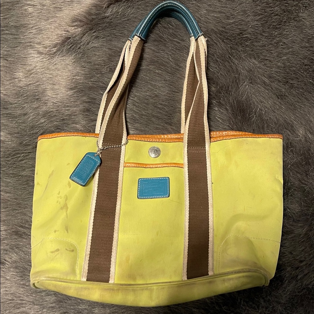 Coach beach purse